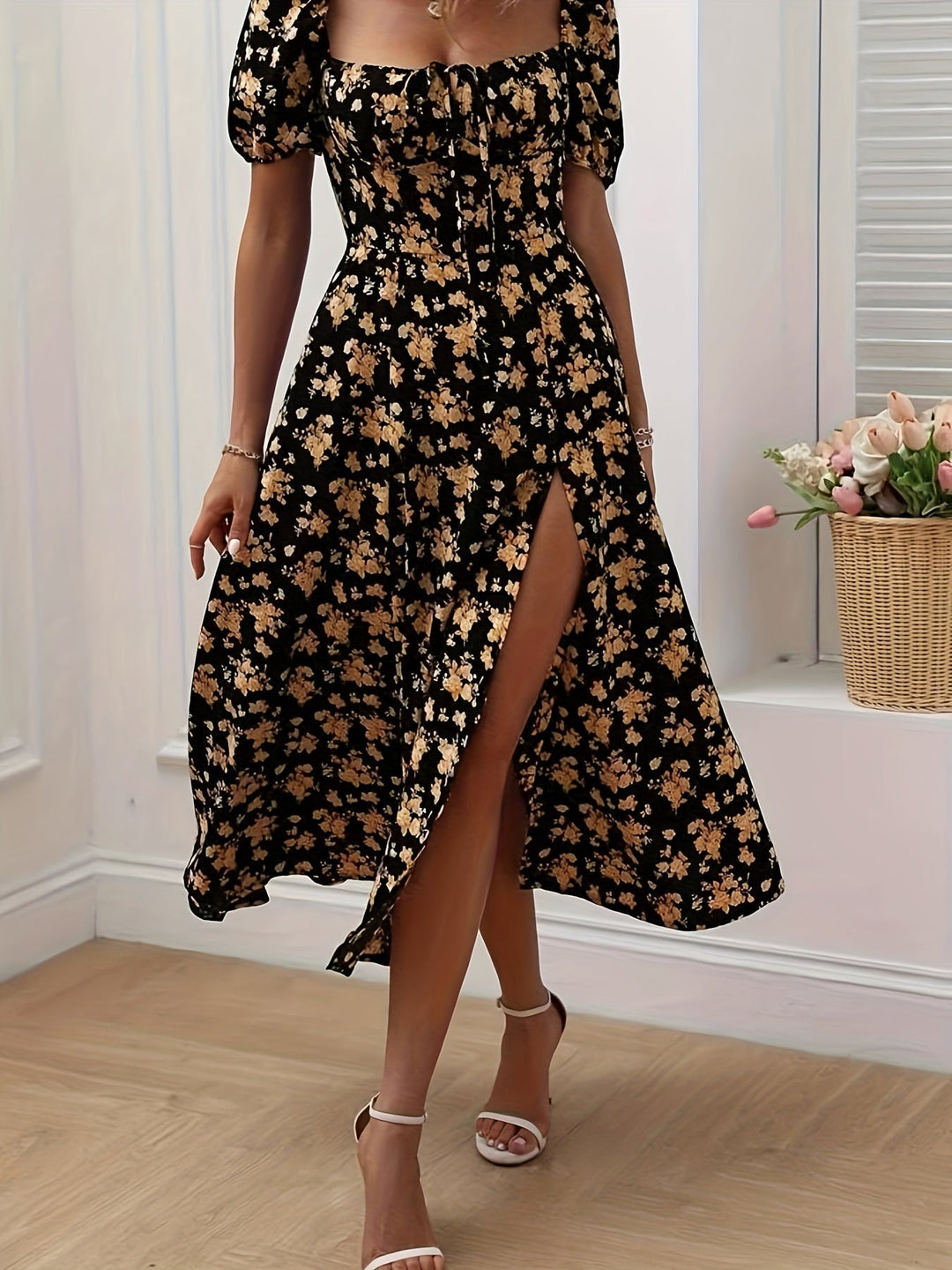 La Scintilla | Robe Élégante Florale Chloé