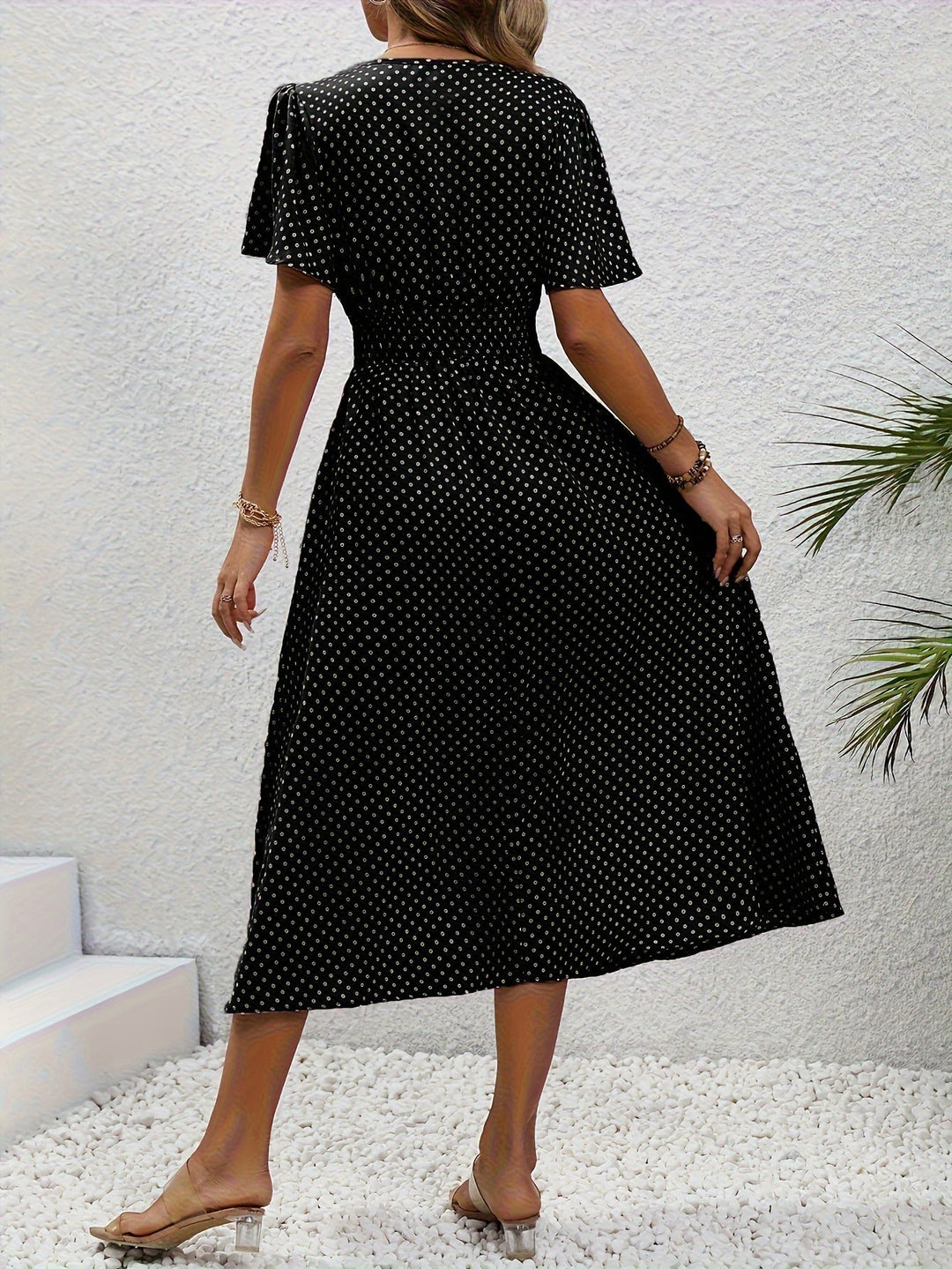 La Scintilla | Robe Élégante Pois Élisa
