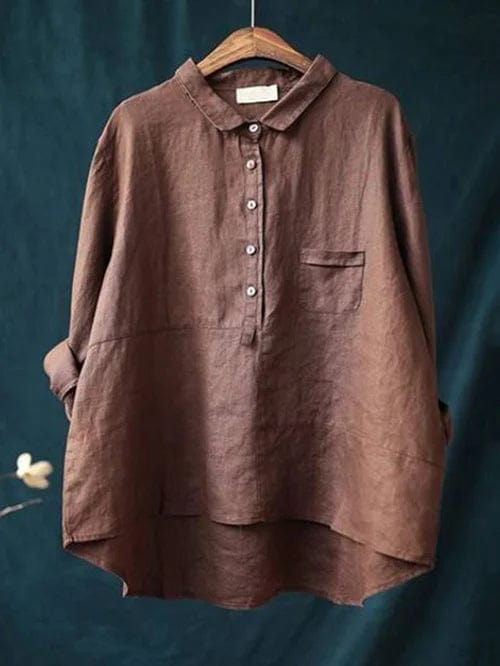 Elvie | Blouse d'été en lin élégante