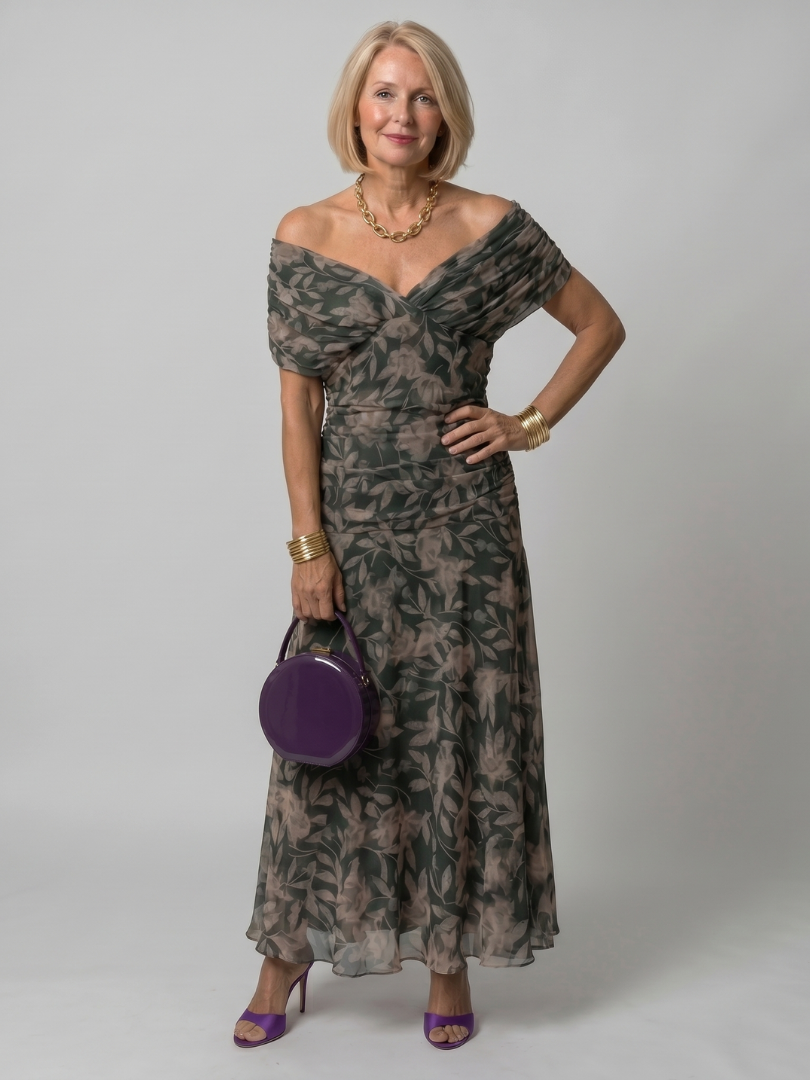 Calen | Robe Midi Off Shoulder