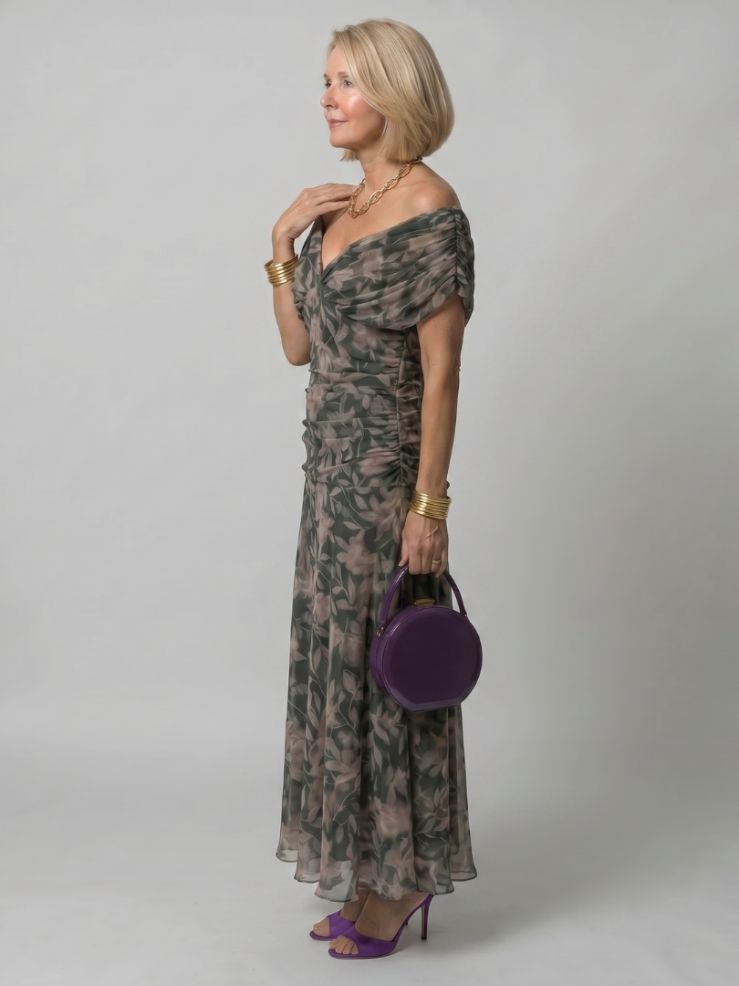 Calen | Robe Midi Off Shoulder