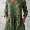 Sophia | Chemise V-Neck Florale Vintage
