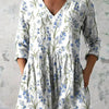 Isabella | Charmante Chemise Florale à Col V