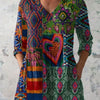 Mia | Chemise V-Neck Florale Bohème
