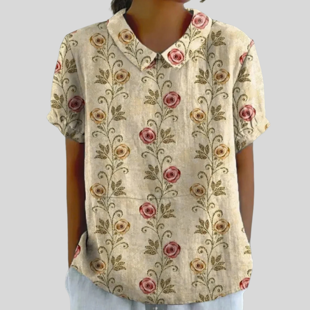 Top Floral Confortable Élégant