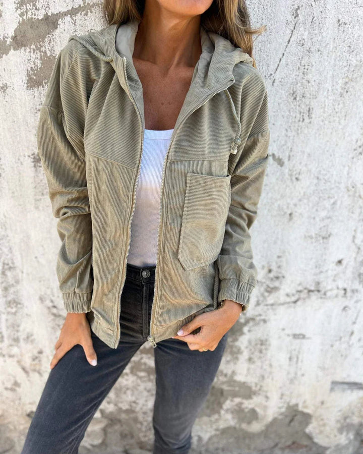 Elara · Veste en velours côtelé pour femme
