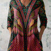 Ruby | Chemise V-Neck Oiseau Tropical