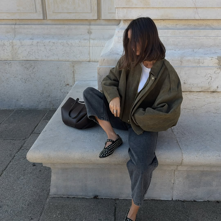 Elara · Veste en Simili Suède