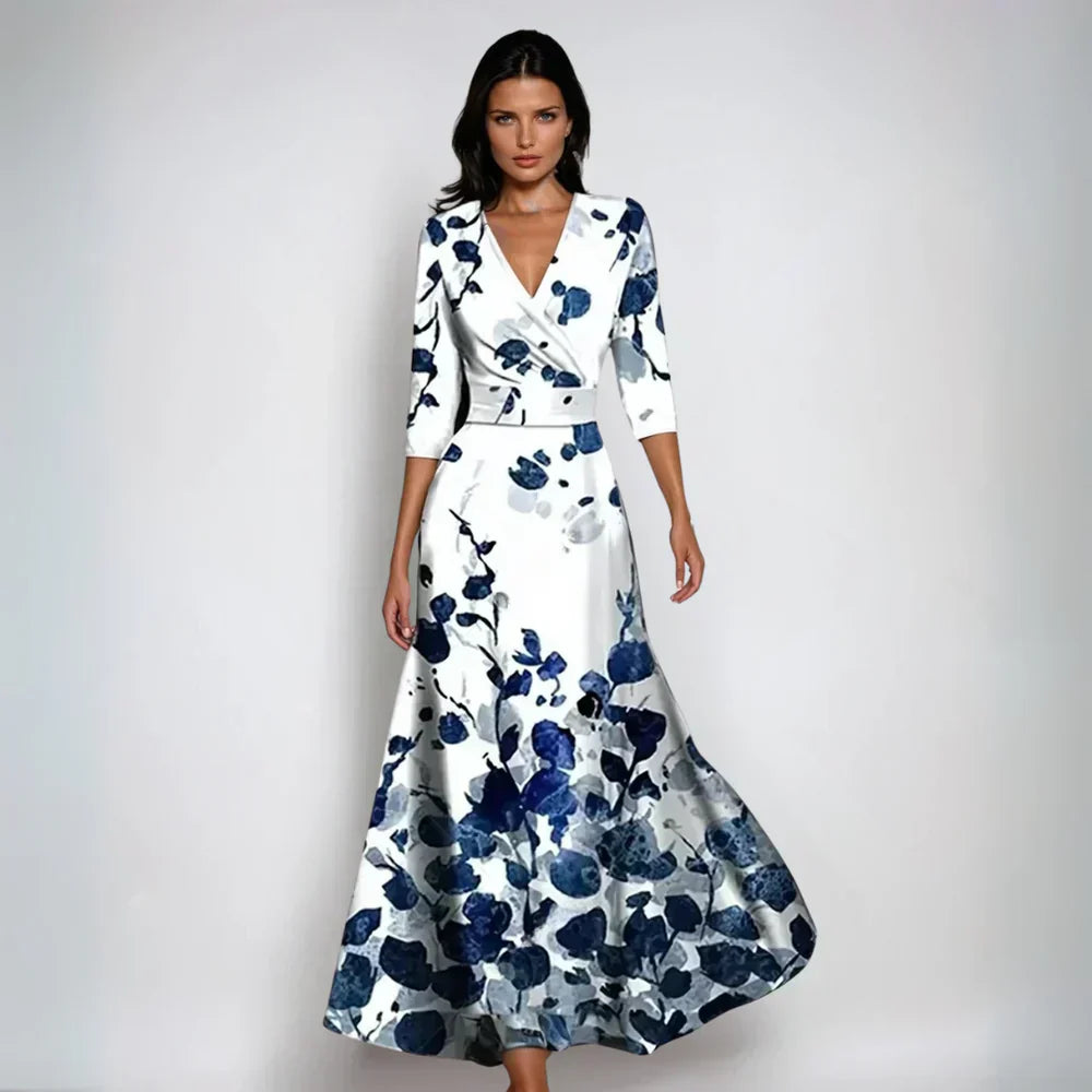 Eliana™ | Robe A-Line Fleurie Élégante
