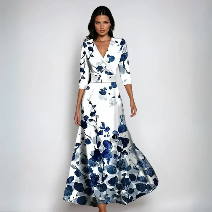 Eliana™ | Robe A-Line Fleurie Élégante