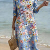 Robe décontractée pour femme avec imprimé floral
