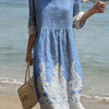 Robe décontractée pour femme avec imprimé floral