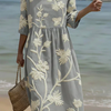 Robe décontractée pour femme avec imprimé floral