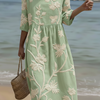 Robe décontractée pour femme avec imprimé floral