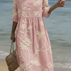 Robe décontractée pour femme avec imprimé floral