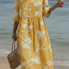 Robe décontractée pour femme avec imprimé floral