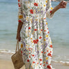Robe décontractée pour femme avec imprimé floral