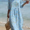 Robe décontractée pour femme avec imprimé floral