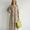 Colin | Robe Midi à Fleurs Éparpillées