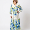 Harper | Robe maxi à manches longues avec boutons et imprimé floral