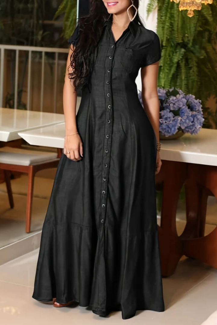 Hera | Robe en Denim Longue