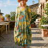 Galen | Robe en toile peinte