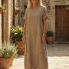 Rosaline | Robe de jour en lin simple