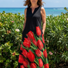 Cylia | Robe Maxi Rose Douce