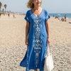 Elyra | Robe Midi Drapée Légère