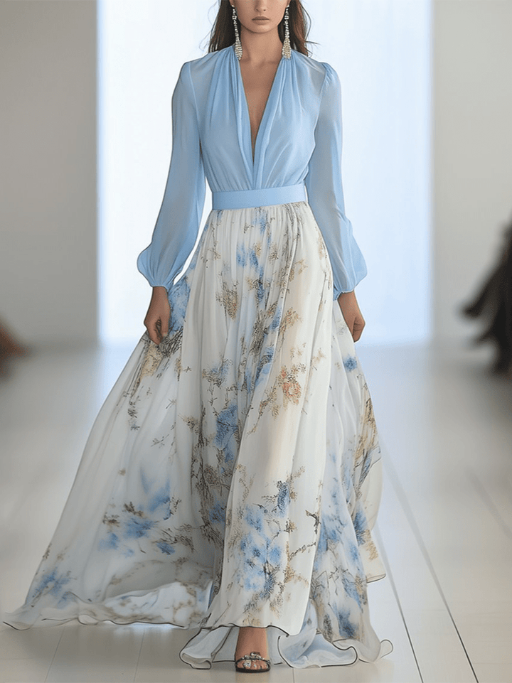 Peniel™ | Élégante Robe Maxi Fleurie