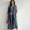 Zane | Robe Midi Fleurie Facile à Rassembler