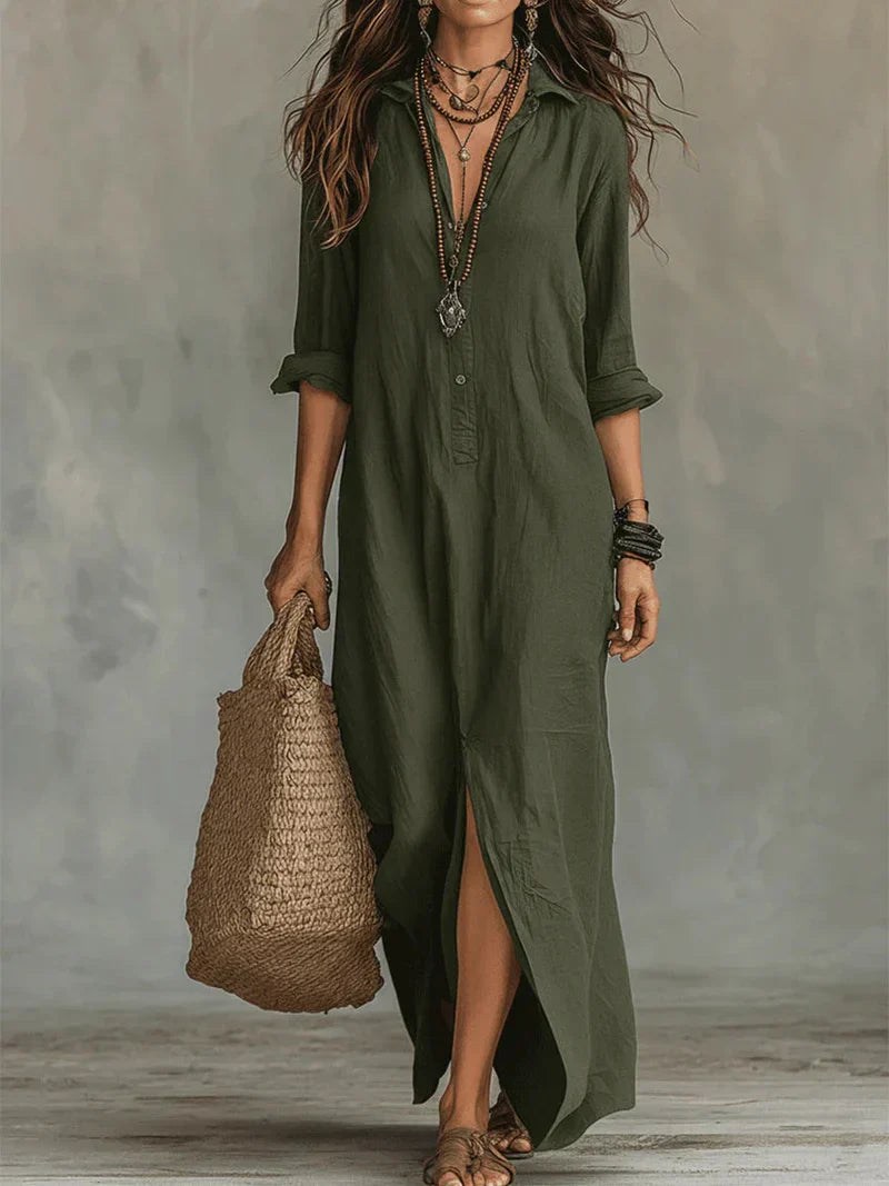 WILLOW | Robe maxi sans effort avec une silhouette flatteuse Polyvalente pour le quotidien