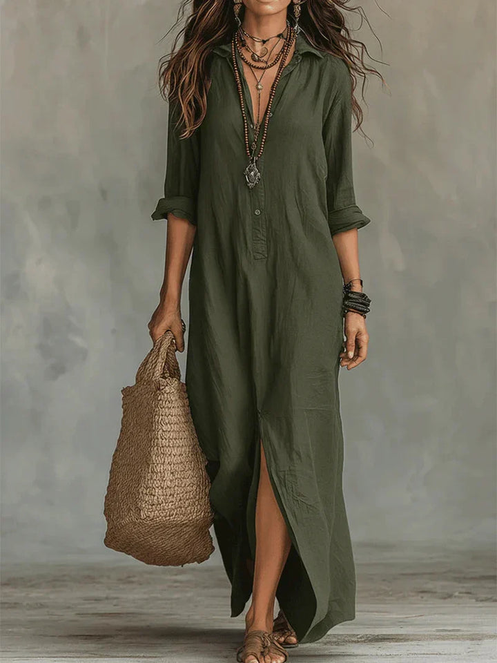WILLOW | Robe maxi sans effort avec une silhouette flatteuse Polyvalente pour le quotidien
