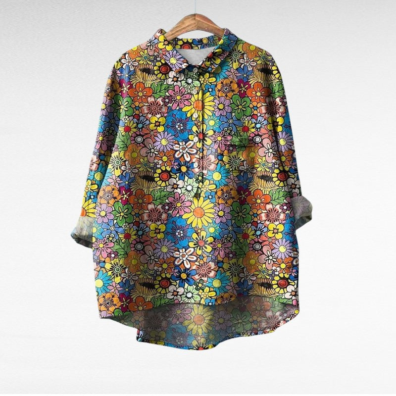Noémie | Élégante Blouse en Lin d'Été