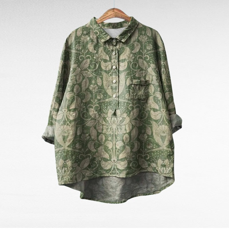 Noémie | Élégante Blouse en Lin d'Été
