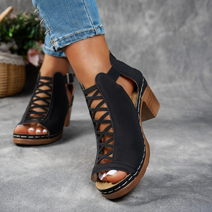 Selin | Sandales à Talons Tressés