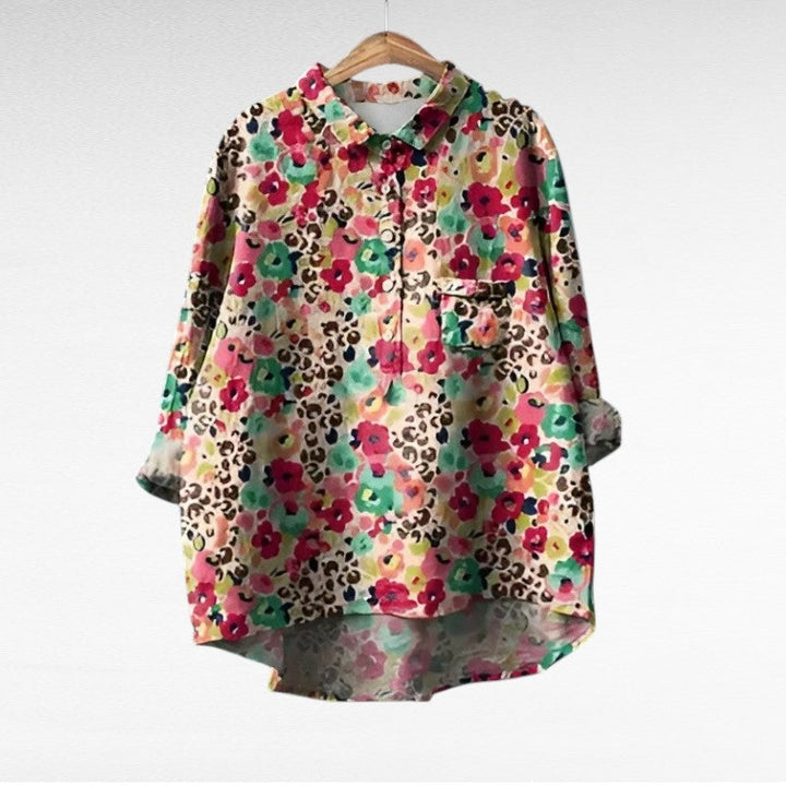 Noémie | Élégante Blouse en Lin d'Été