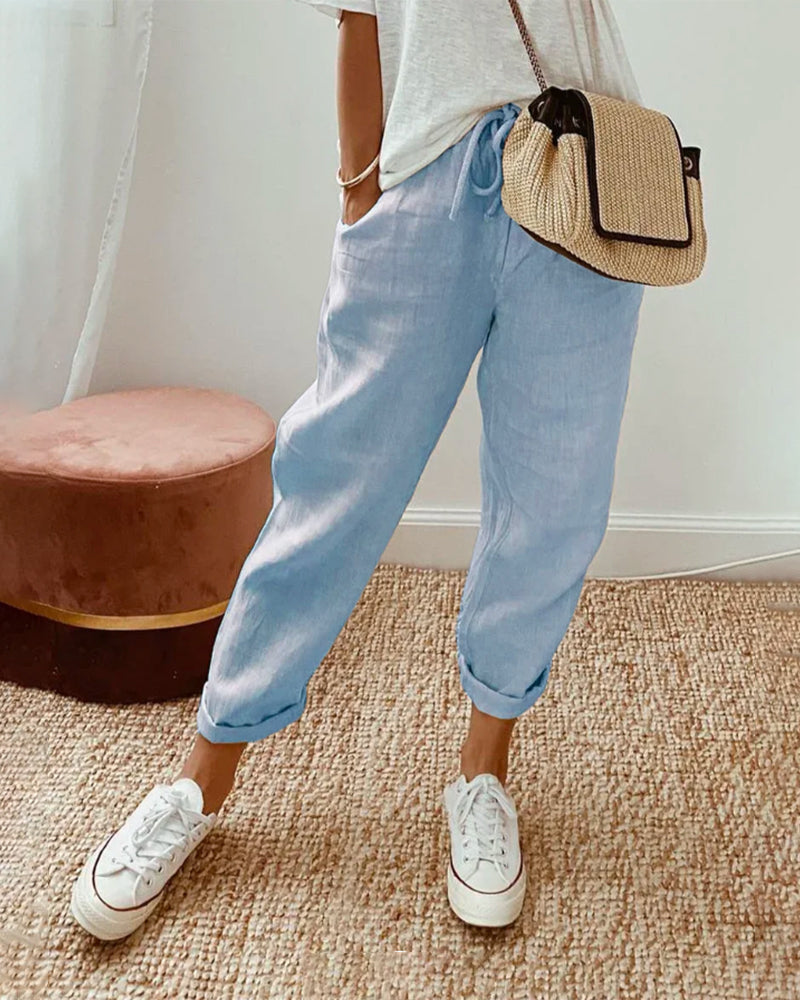 Agatha | Pantalon Décontracté & Élégant