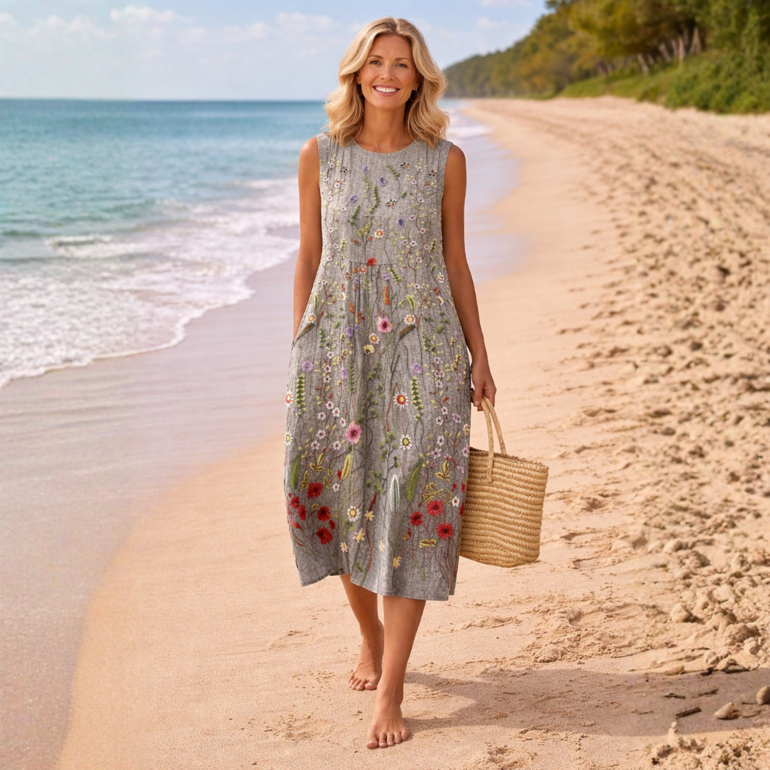 Cara™ | Robe Midi Wildflower