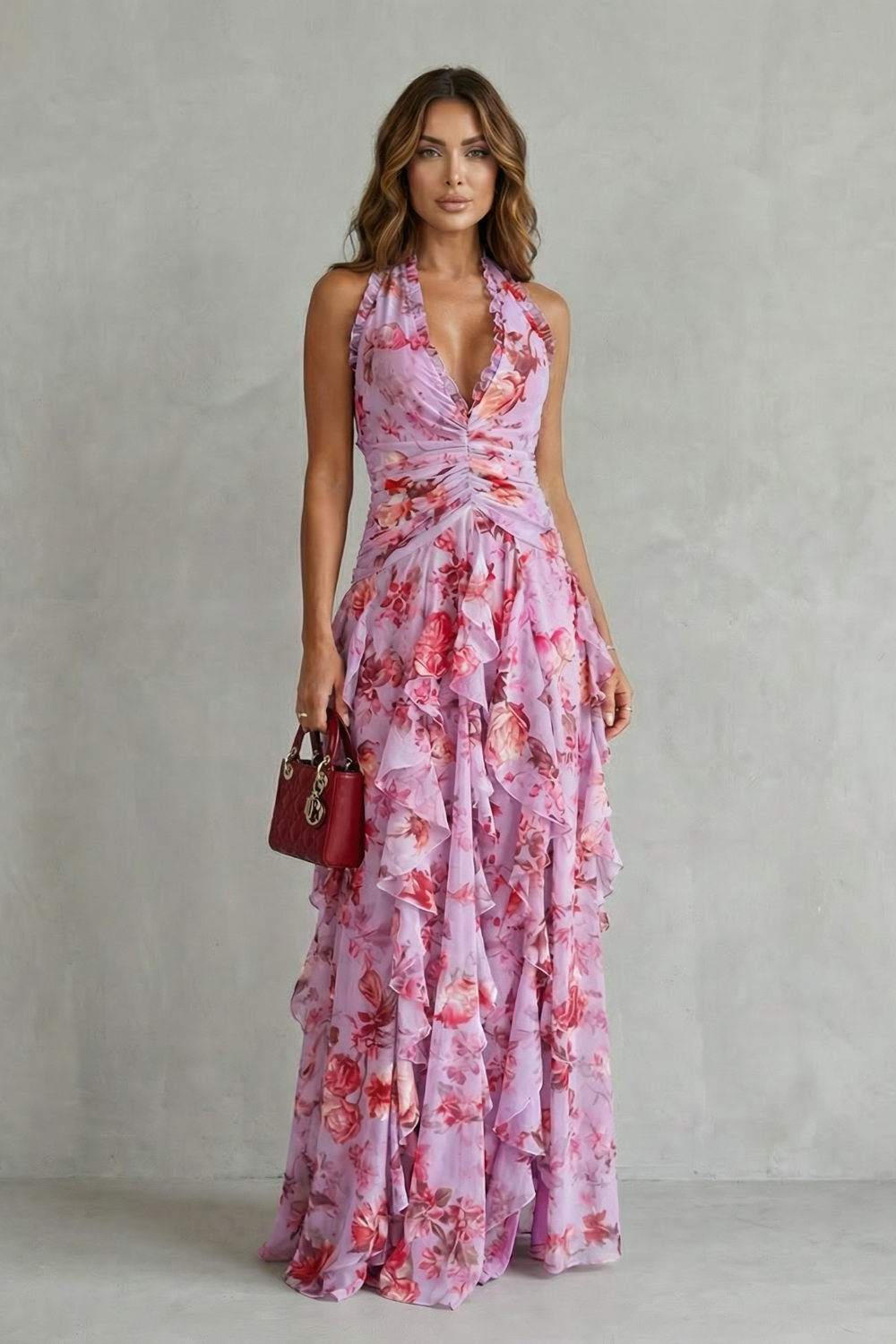 Marie | Robe Maxi à Col Halter
