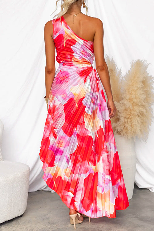 Yanira™ | Robe Plissée à Épaule Découverte