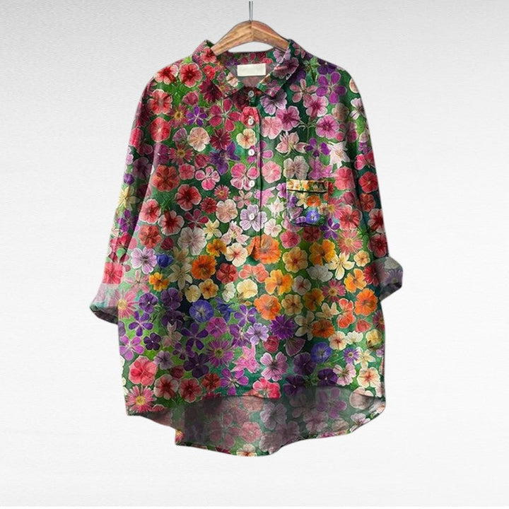 Thérèse | Blouse d'été en lin élégante