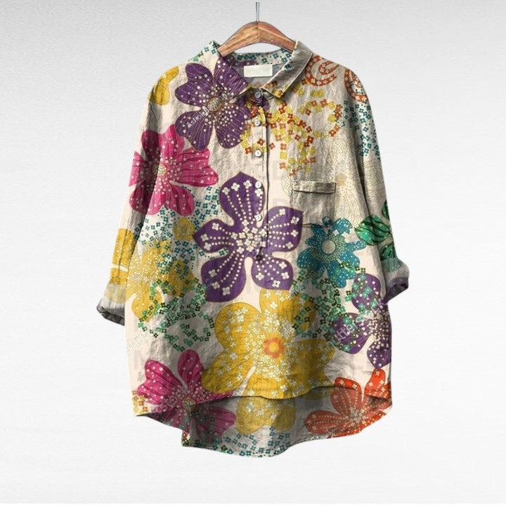 Thérèse | Blouse d'été en lin élégante