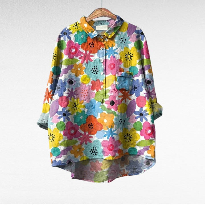 Thérèse | Blouse d'été en lin élégante