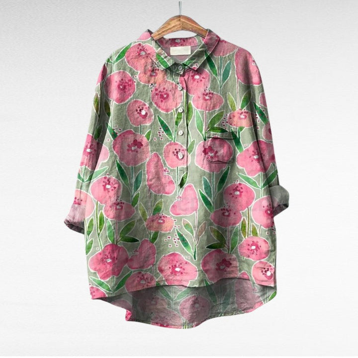 Thérèse | Blouse d'été en lin élégante