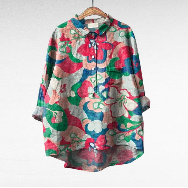 Thérèse | Blouse d'été en lin élégante