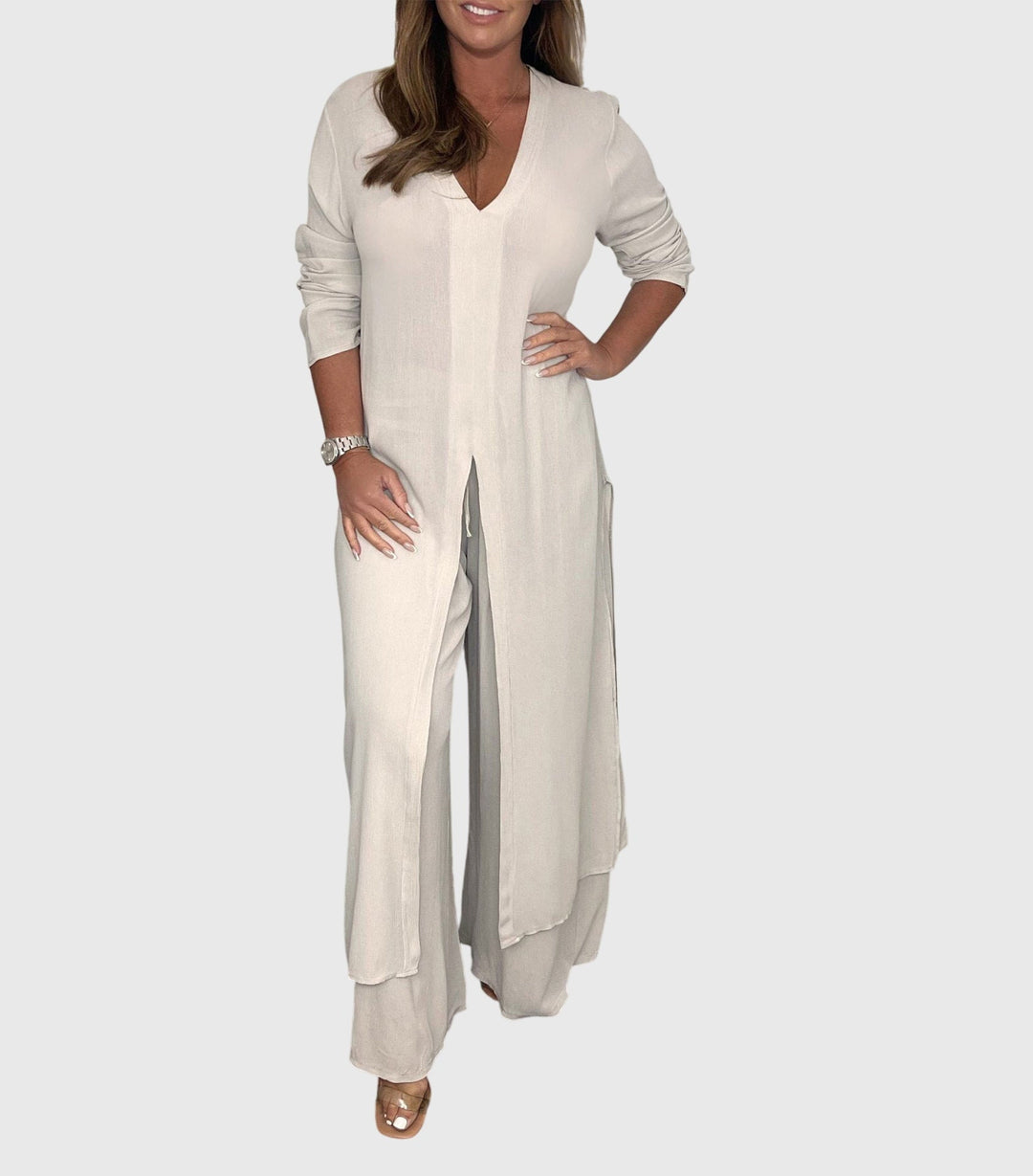 Olivia· Ensemble Élégant Deux Pièces