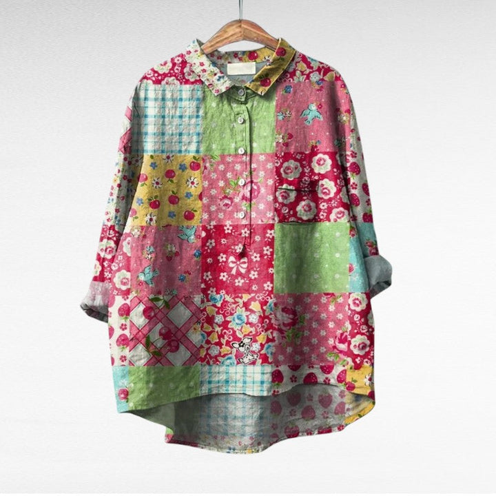 Thérèse | Blouse d'été en lin élégante