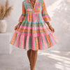 NOVA | Robe midi vivante avec un confort aérien pour le week-end