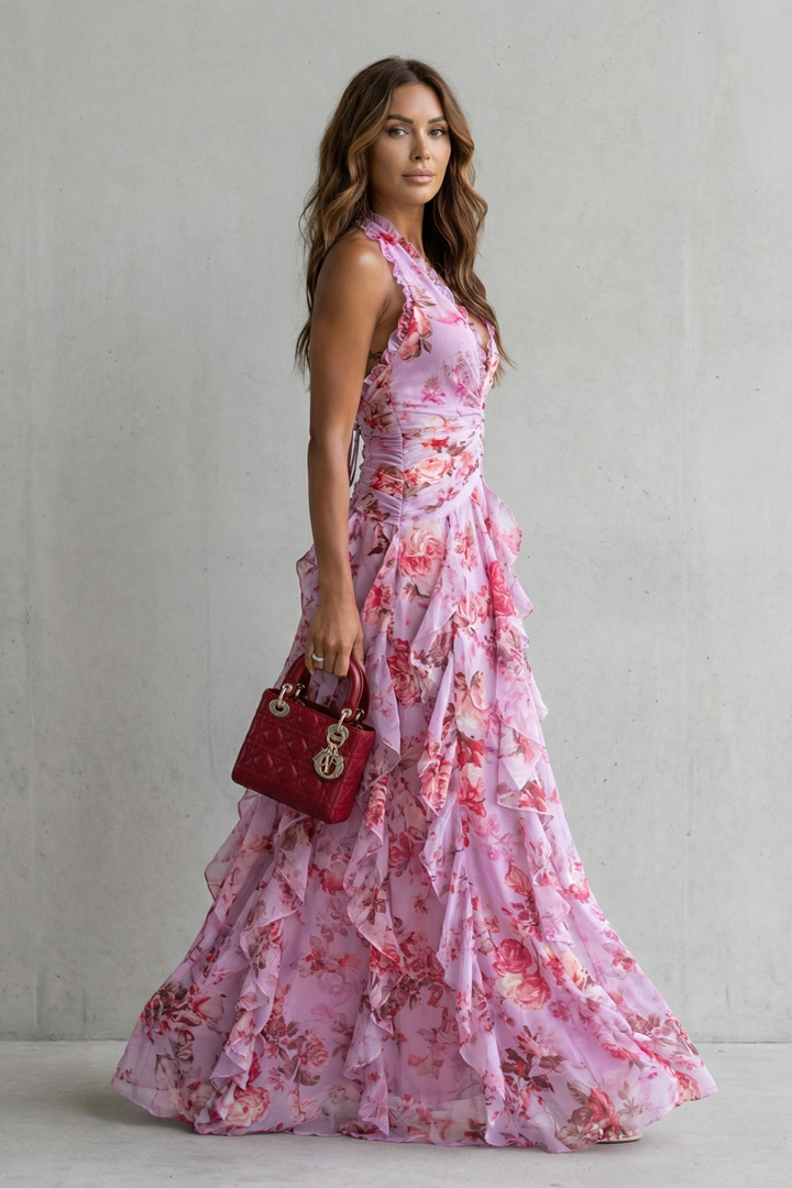 Marie | Robe Maxi à Col Halter
